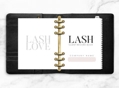 Digital Lash Client Record Book
